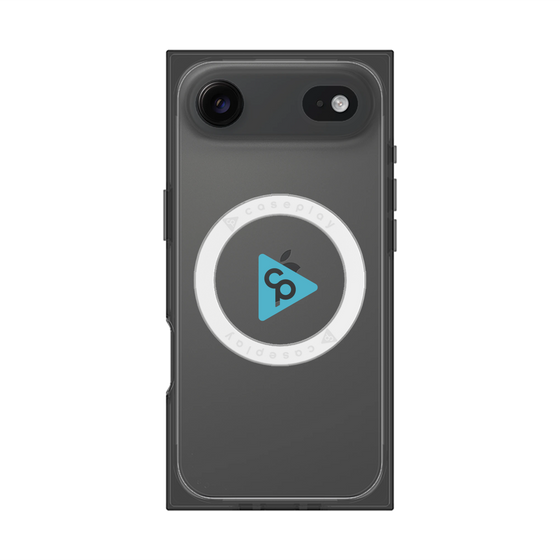 Premium Square Case with MagSafe［ Original - CASEPLAY Logo - Light Blue/C ］