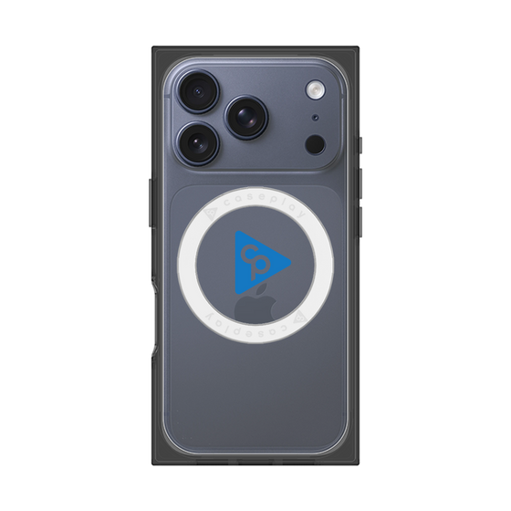 Premium Square Case with MagSafe［ Original - CASEPLAY Logo - Blue/C ］