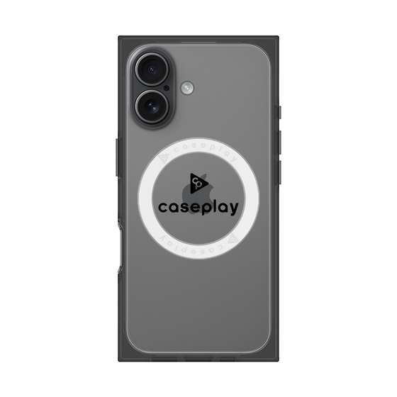 Premium Square Case with MagSafe［ Original - CASEPLAY Logo - Black/D ］
