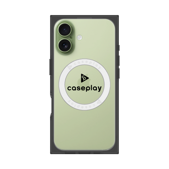 Premium Square Case with MagSafe［ Original - CASEPLAY Logo - Black/D ］