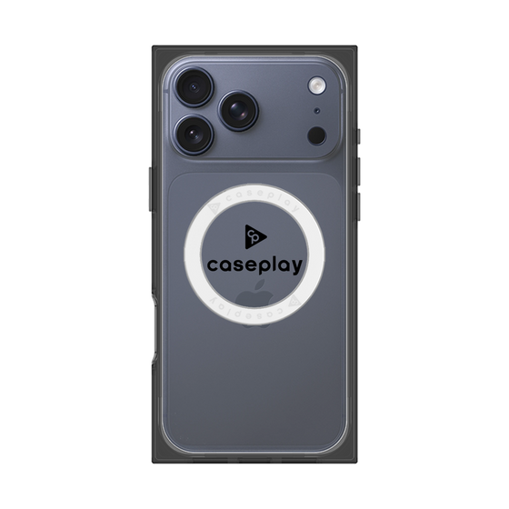Premium Square Case with MagSafe［ Original - CASEPLAY Logo - Black/D ］