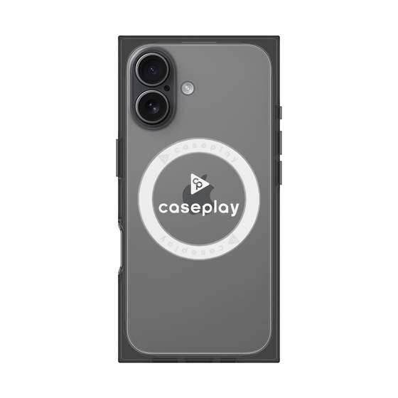 Premium Square Case with MagSafe［ Original - CASEPLAY Logo - White/D ］