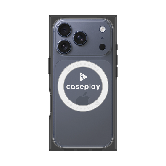 Premium Square Case with MagSafe［ Original - CASEPLAY Logo - White/D ］