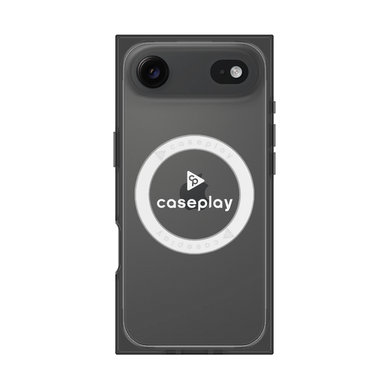 Premium Square Case with MagSafe［ Original - CASEPLAY Logo - White/D ］