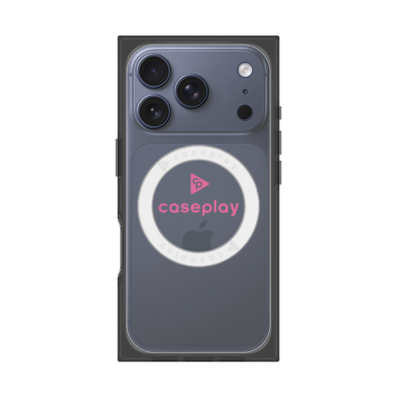 Premium Square Case with MagSafe［ Original - CASEPLAY Logo - Pink/D ］