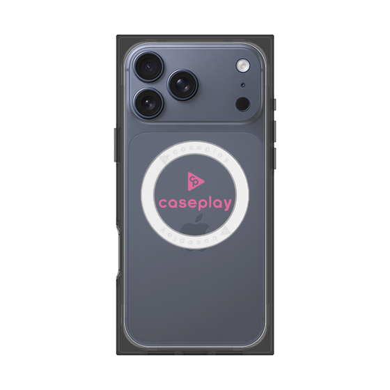 Premium Square Case with MagSafe［ Original - CASEPLAY Logo - Pink/D ］