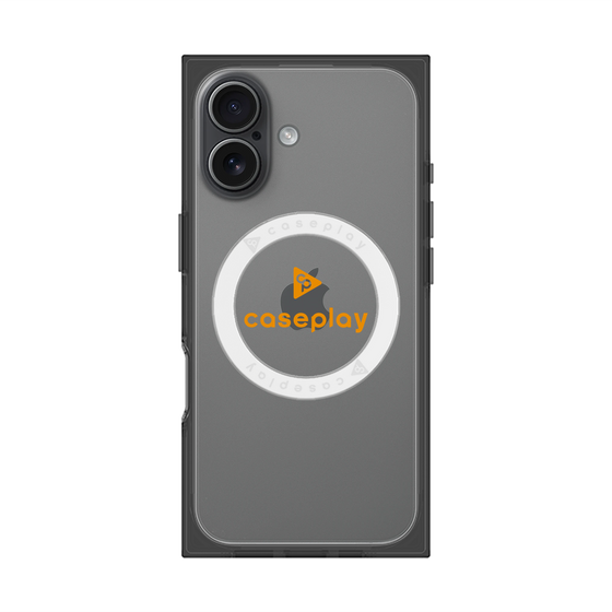 Premium Square Case with MagSafe［ Original - CASEPLAY Logo - Orange/D ］