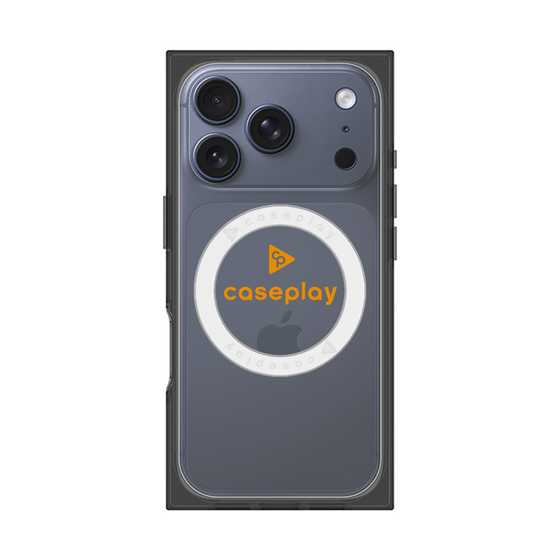 Premium Square Case with MagSafe［ Original - CASEPLAY Logo - Orange/D ］