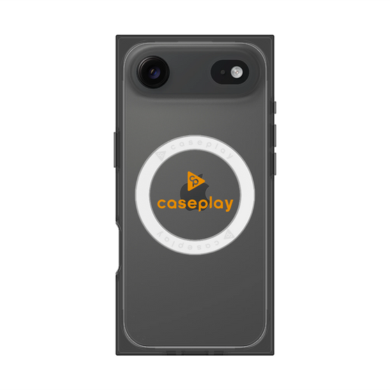 Premium Square Case with MagSafe［ Original - CASEPLAY Logo - Orange/D ］