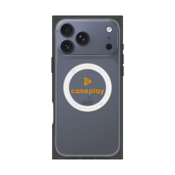 Premium Square Case with MagSafe［ Original - CASEPLAY Logo - Orange/D ］