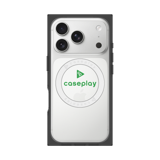 Premium Square Case with MagSafe［ Original - CASEPLAY Logo - Green/D ］