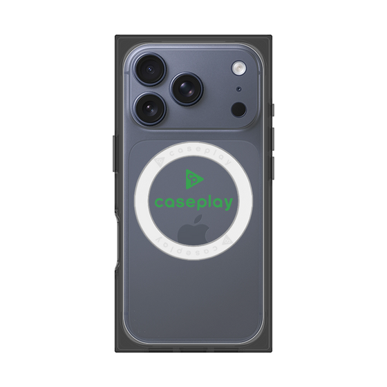 Premium Square Case with MagSafe［ Original - CASEPLAY Logo - Green/D ］