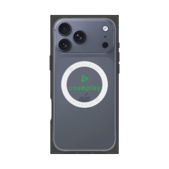 Premium Square Case with MagSafe［ Original - CASEPLAY Logo - Green/D ］