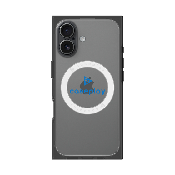 Premium Square Case with MagSafe［ Original - CASEPLAY Logo - Blue/D ］