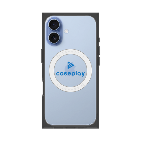 Premium Square Case with MagSafe［ Original - CASEPLAY Logo - Blue/D ］