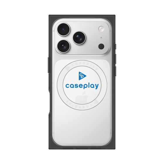 Premium Square Case with MagSafe［ Original - CASEPLAY Logo - Blue/D ］