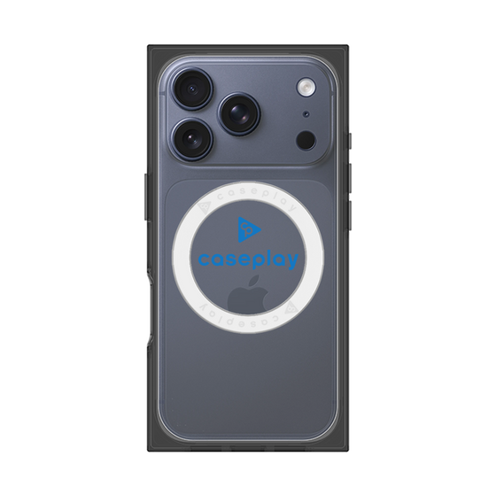 Premium Square Case with MagSafe［ Original - CASEPLAY Logo - Blue/D ］