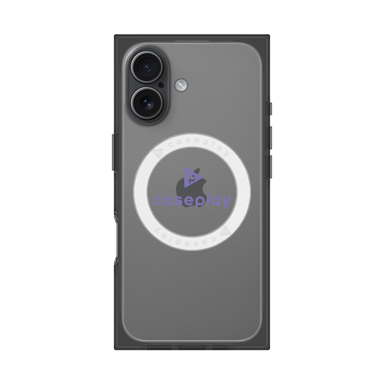 Premium Square Case with MagSafe［ Original - CASEPLAY Logo - Purple/D ］