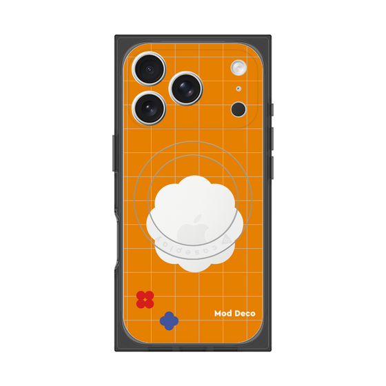 Premium Square Case with MagSafe［ Mod Deco - Original - Retro Orange ］