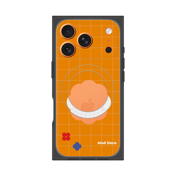 Premium Square Case with MagSafe［ Mod Deco - Original - Retro Orange ］