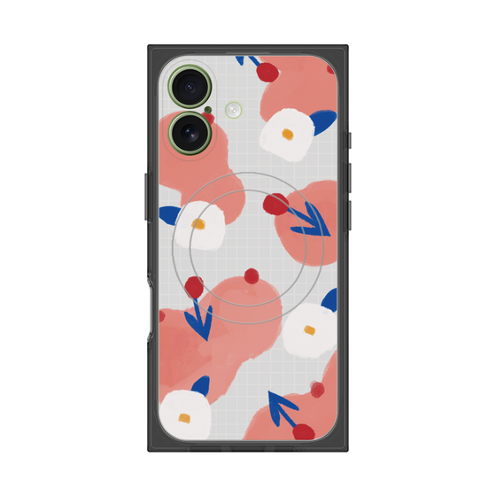 Premium Square Case with MagSafe［ Mod Deco - Original - Flower/C ］