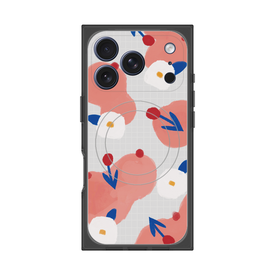 Premium Square Case with MagSafe［ Mod Deco - Original - Flower/C ］