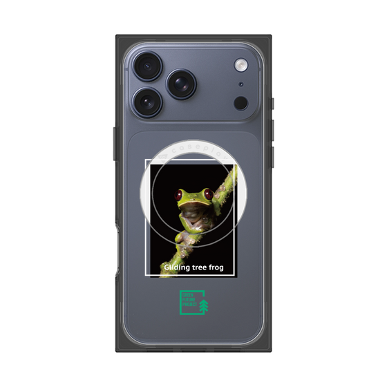 Premium Square Case with MagSafe［ Green Future Project - Gliding tree frog ］