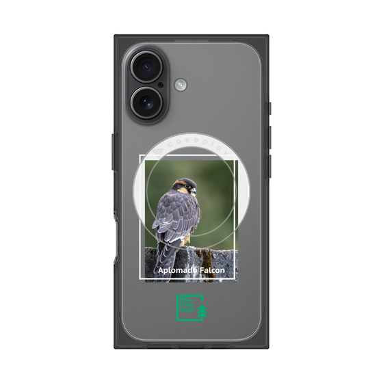 Premium Square Case with MagSafe［ Green Future Project - Aplomado Falcon ］