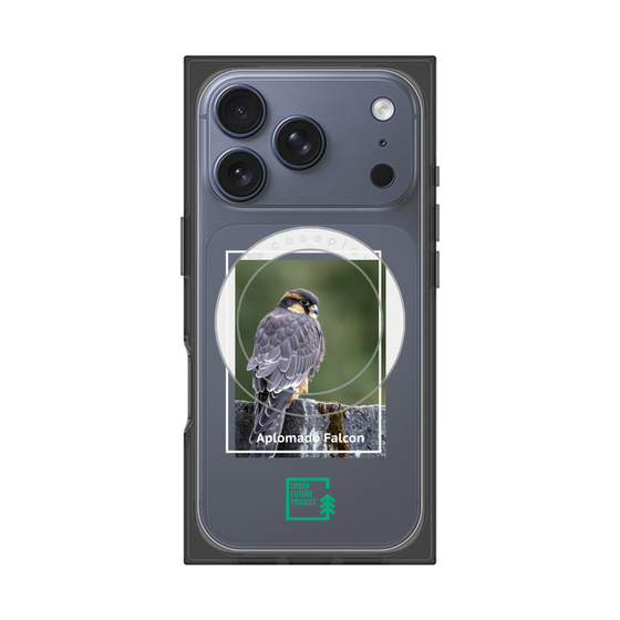 Premium Square Case with MagSafe［ Green Future Project - Aplomado Falcon ］