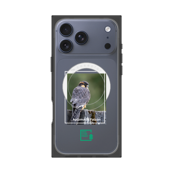 Premium Square Case with MagSafe［ Green Future Project - Aplomado Falcon ］