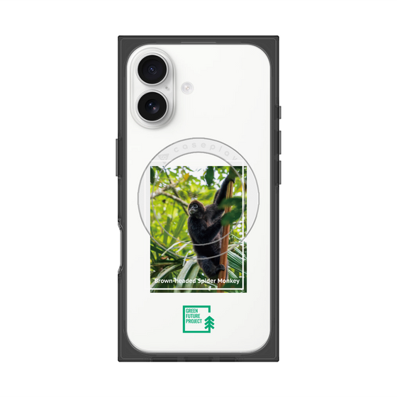 Premium Square Case with MagSafe［ Green Future Project - Brown-headed Spider Monkey ］