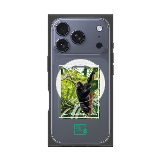 Premium Square Case with MagSafe［ Green Future Project - Brown-headed Spider Monkey ］
