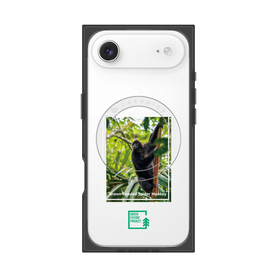 Premium Square Case with MagSafe［ Green Future Project - Brown-headed Spider Monkey ］