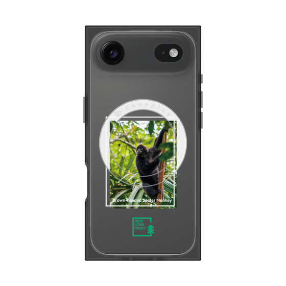 Premium Square Case with MagSafe［ Green Future Project - Brown-headed Spider Monkey ］