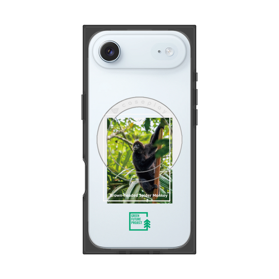 Premium Square Case with MagSafe［ Green Future Project - Brown-headed Spider Monkey ］