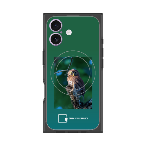 Premium Square Case with MagSafe［ Green Future Project - Ferruginous Pygmy Owl ］