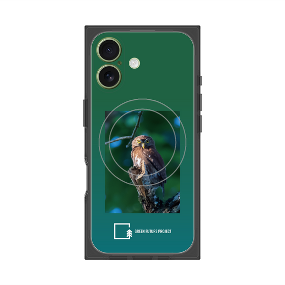 Premium Square Case with MagSafe［ Green Future Project - Ferruginous Pygmy Owl ］