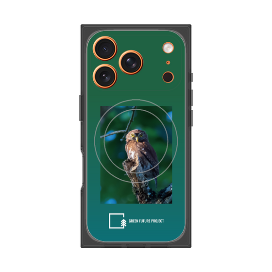 Premium Square Case with MagSafe［ Green Future Project - Ferruginous Pygmy Owl ］