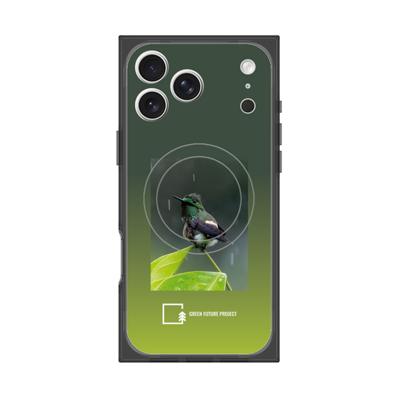 Premium Square Case with MagSafe［ Green Future Project - Butterfly Coquette ］