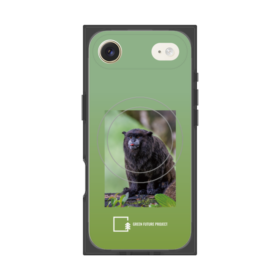 Premium Square Case with MagSafe［ Green Future Project - Black-mantled Tamarin ］