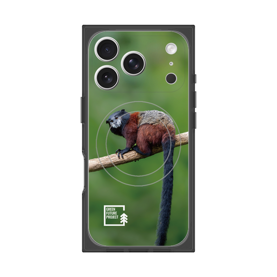 Premium Square Case with MagSafe［ Green Future Project - Saddle-backTamarin ］