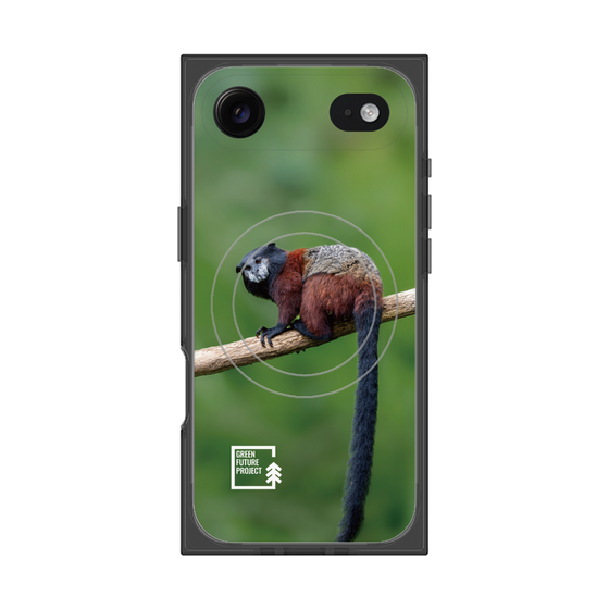 Premium Square Case with MagSafe［ Green Future Project - Saddle-backTamarin ］