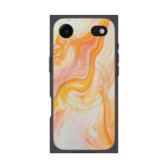 Premium Square Case with MagSafe［ Color Rain - Original - Tangerine Mist ］