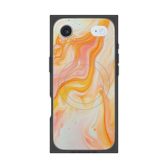 Premium Square Case with MagSafe［ Color Rain - Original - Tangerine Mist ］