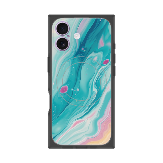 Premium Square Case with MagSafe［ Color Rain - Original - Serene Wave ］