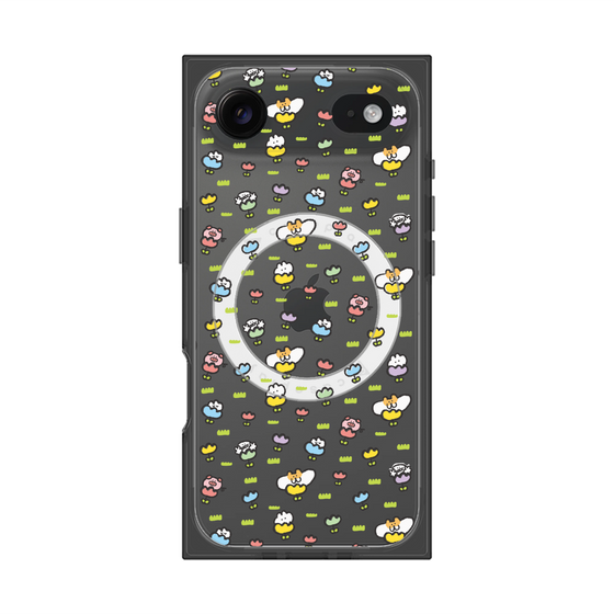 Premium Square Case with MagSafe［ Mokmokchan - Flower - All-over Pattern ］