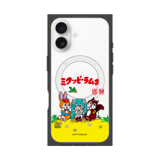 Premium Square Case with MagSafe［ Hatsune Miku × Kuppy Ramune - Package - Clear ］
