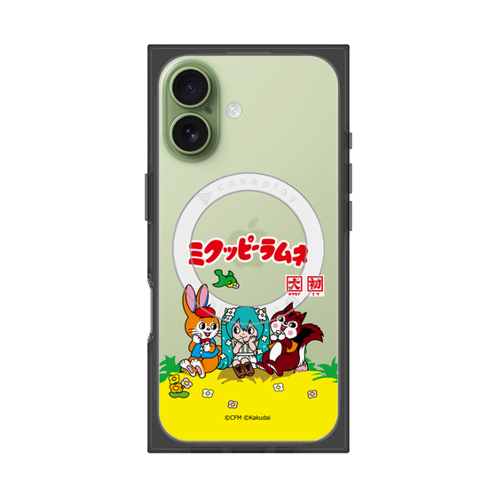 Premium Square Case with MagSafe［ Hatsune Miku × Kuppy Ramune - Package - Clear ］