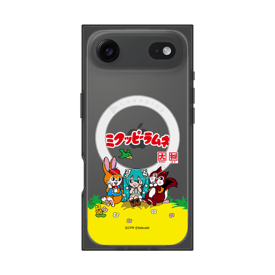 Premium Square Case with MagSafe［ Hatsune Miku × Kuppy Ramune - Package - Clear ］