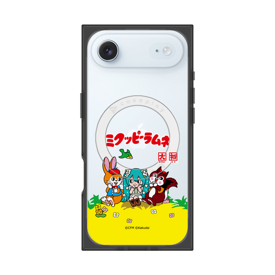Premium Square Case with MagSafe［ Hatsune Miku × Kuppy Ramune - Package - Clear ］